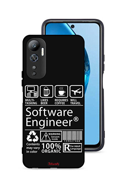 Tolwak غطاء حماية لهاتف Infinix Hot 20 4G، ملصق مهندس برمجيات