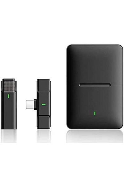 Generic ميكروفون لاسلكي محمول بمدى 300 متر للتدوين بالفيديو (USB LIGHTNING)