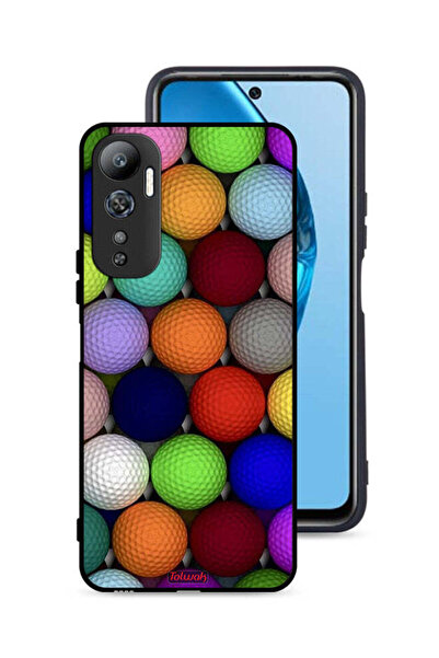 Tolwak غطاء حماية لهاتف Infinix Hot 20 4G بتصميم كرات فنية تجريدية