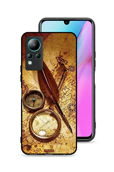 Tolwak غطاء حماية لهاتف Infinix Note 11 بتصميم بوصلة عتيقة