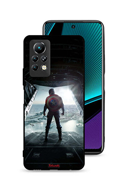 Tolwak غطاء حماية لهاتف Infinix Note 11 Pro بتصميم صورة كابتن أمريكا