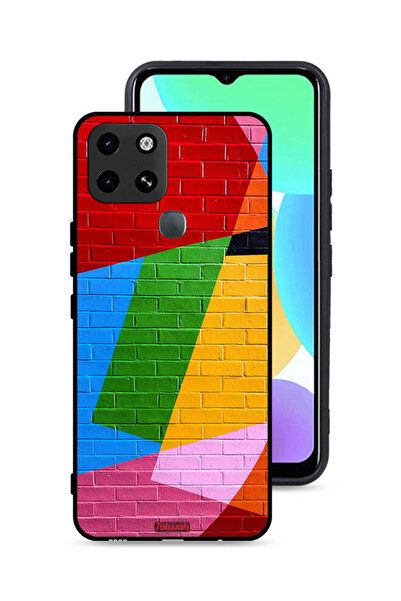 Tolwak غطاء حماية لهاتف Infinix Smart 6 برسومات جدارية ملونة