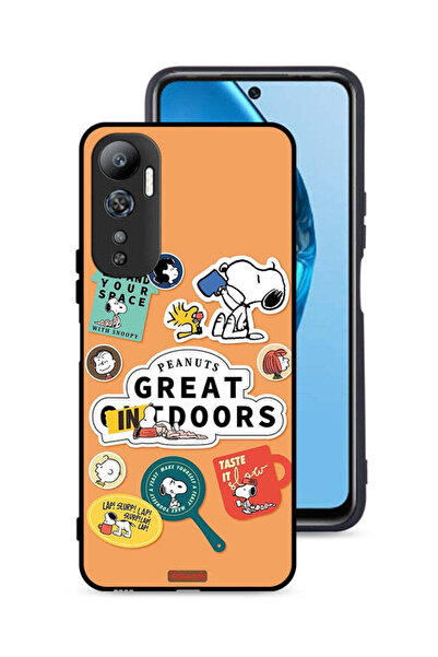 Tolwak غطاء حماية لهاتف Infinix Hot 20 4G بملصقات الفول السوداني