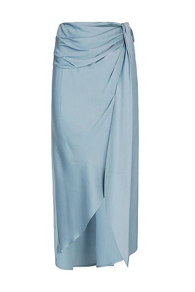 SIMKHAI Fusta Midi din Satin Drapat Simkhai Elisabetta