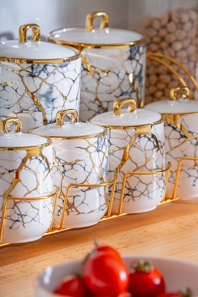 ACAR Edwina 8 Piece Porcelain Spice Set