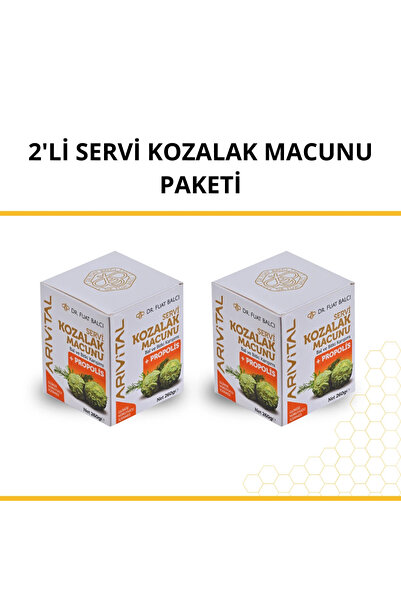 ARIVİTAL 2'li Dr. Fuat Balcı Servi Kozalak Macunu (Propolisli) Paketi