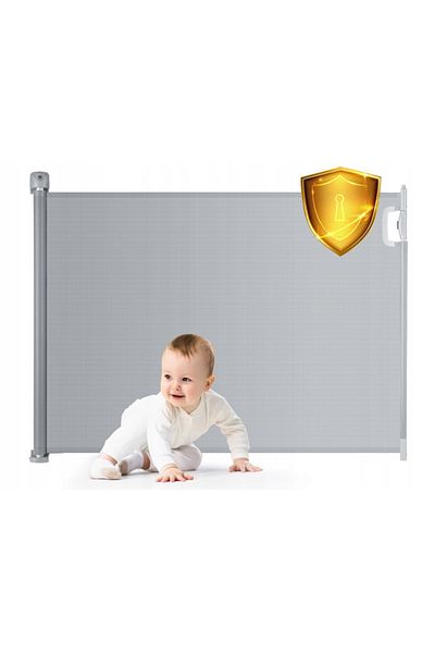 ideal STORE Poarta de Siguranta Rulanta idealStore Barrier Children, dImensiuni 140 cm x 92.5 cm, Latime ajustab