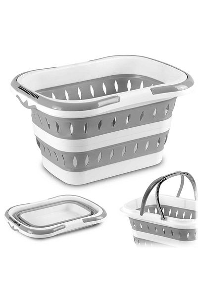 ideal STORE idealSTORE Laundry Basket, Foldable, with Handles, Universal Use, Simple and Intuitive Assembly, Cone