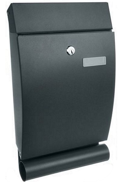 ideal STORE idealStore XmailBox Mailbox, Galvanized Steel, includes Installation Kit, Window with Visor