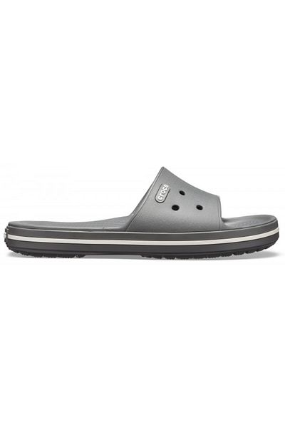 Crocs Crocband III Slide Slippers 37-38 EU - M5/W7 US Grey - Slate Grey/White