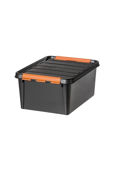 Orthex Box with lid, SmartStore Pro 15, Black, 40x30x19 cm