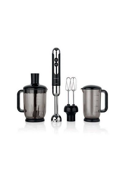 KORKMAZ Mia Mega Black/chrome Blender Set A447-12
