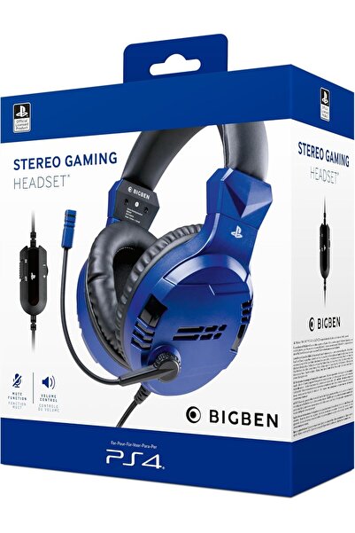 Bigben Stereo Gaming Headset, designed for use with the PlayStation 4 (PS4).