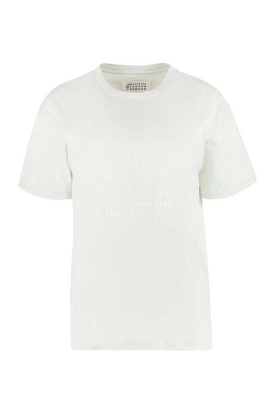 Maison Margiela Tricou cu guler rotund din bumbac Maison Margiela