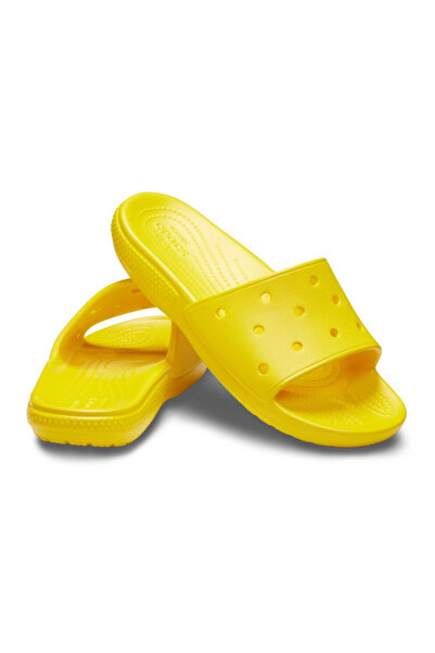Crocs Classic Slide Iconic Comfort Slippers - Lemon