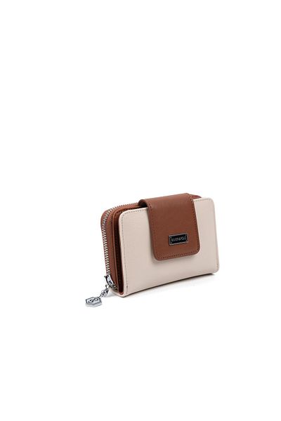 Silver Polo Silver & Polo Beige - Tan Sp935 Women's Wallet & Card Holder