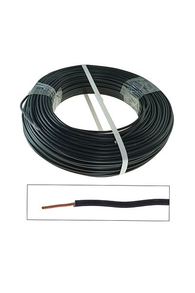 OEM Electrical conductor roll, 2.5 mmp, copper, 100 m, FE-40912-BK, black
