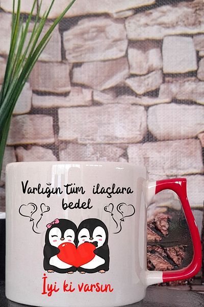 qoeuyl boutique Good to Have You - Penguin Printed Gift for Partner, Lover, Friend Colorful Handle Cup - Mug Cup