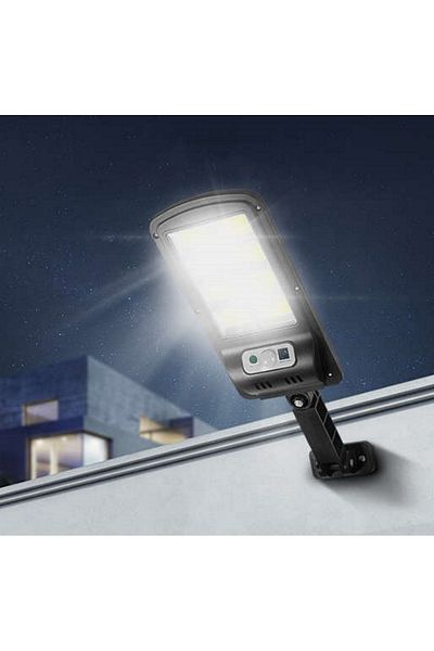 ideal STORE Lampa Solara Stradala idealSTORE, Include 120 LED COB, Senzor de Miscare, Panou Solar Incorporat, 4