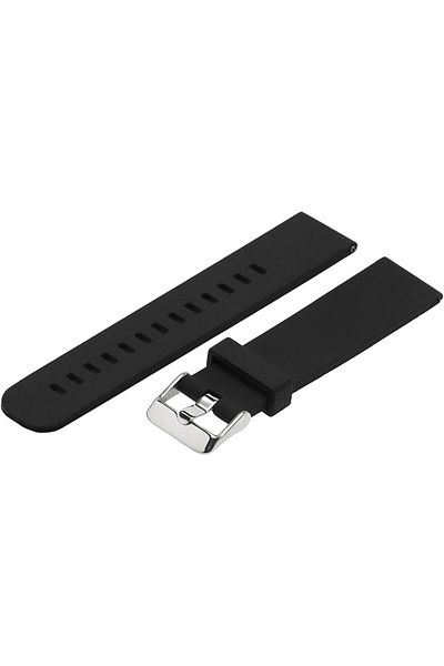 ideal STORE Bratara Ceas Universala din Silicon Smart Bracelet IdealStore, Dimensiune 20 mm, Neagra