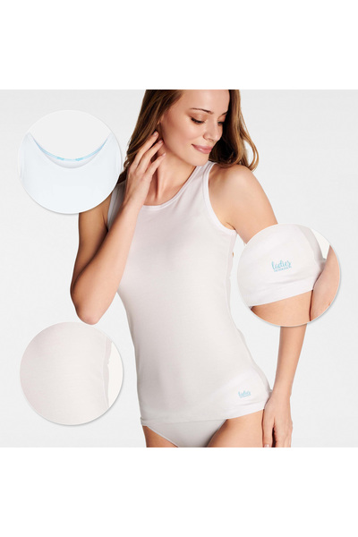 Henderson Classic Women's undershirt for everyday comfort & elegance & Cotton & Subtle design | Blue Line