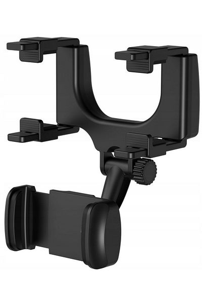 ideal STORE Suport telefon idealStore, cu prindere pe Oglinda Retrovizoare, Brate Reglabile, Rotire 360 , Ajusta