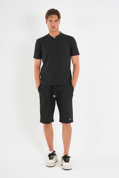 ALEXANDERGARDI Tie-Up T-Shirt-Shorts Set with Pockets