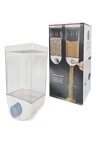BASURRAH 1.5L Rice & Grain Dispenser – Airtight Food Storage Container with Easy-Pour Spout