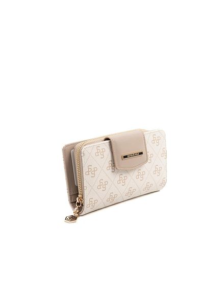 Silver Polo Silver & Polo Beige - Sand Sp1202 Women's Wallet & Card Holder
