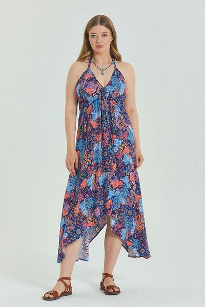 Los banditos Backless Strap Plus Size Dress