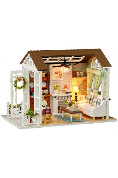 ideal STORE Macheta Casuta de Papusi Din Lemn idealSTORE, Dimensiuni 15 x 20 ...