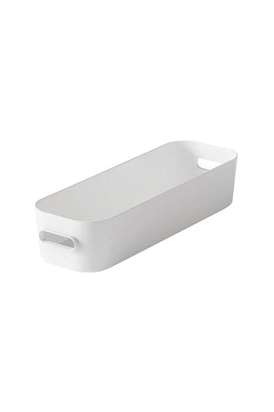 Orthex SmartStore Compact Slim Storage Box, White, 29.1x 9.4x6.1 cm