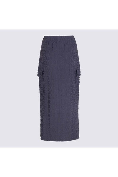SUNNEI Fustă lungă Sunnei bleumarin închis elastică