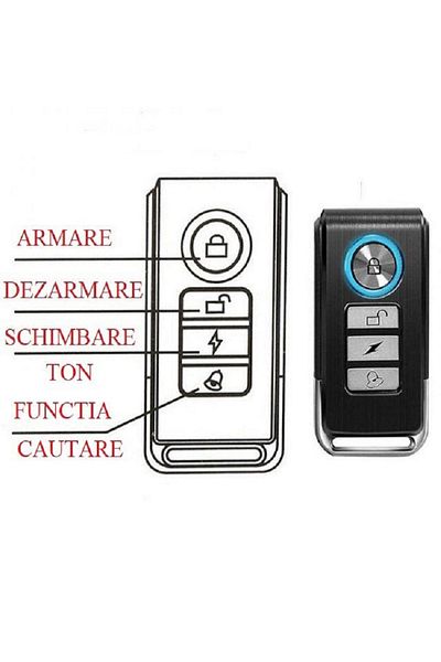 JustZEN Remote Control JustZEN for Anti-Theft Alarm for Bicycles and Motorcycles