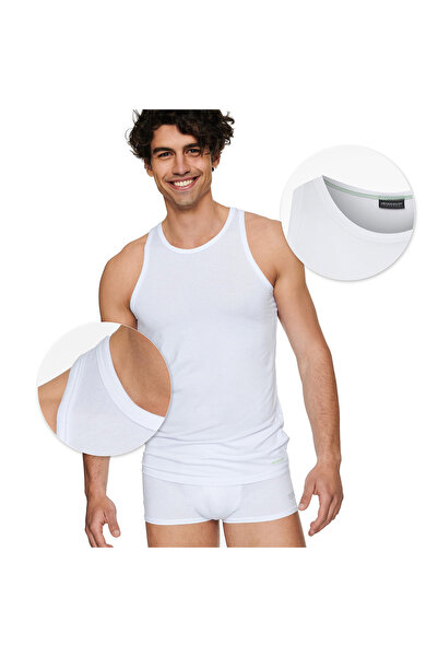 Henderson Men's Classic Undershirt Camisole Tank Top Viscose & Cotton Breathable Lightweight | Grant