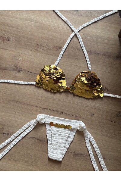 scyllastore Σετ μπικίνι ειδικής σχεδίασης με λεπτομέρεια με λαμπερές πούλιες ...