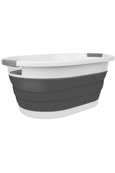 ideal STORE idealSTORE Multifunctional Foldable Laundry Basket, Dimensions 38 x 53 x6/15/24 cm, Adjustable height p