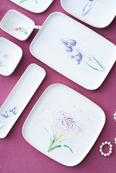 ACAR Dente 6 Kişilik 45 Parça Kahvaltı & Yemek Takımı