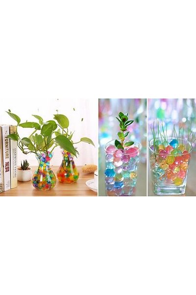 ideal STORE idealSTORE Multicolored Hydrogel Balls, Includes Lots of Coloring Balls, Expandable in Water, Bi