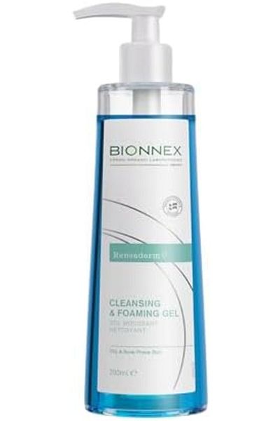 Bionnex Rensaderm Cleansing & Foaming Gel - Deep Pore Cleanser for Oily & Acne-Prone Skin, 200 ml