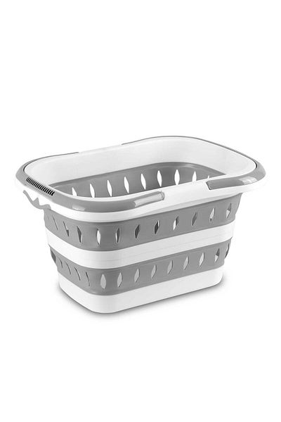 ideal STORE idealSTORE Laundry Basket, Foldable, with Handles, Universal Use, Simple and Intuitive Assembly, Cone