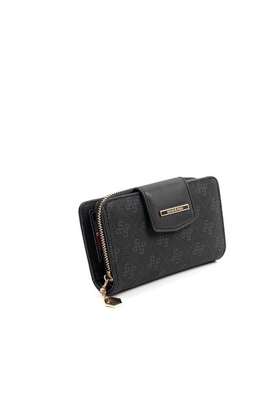 Silver Polo Silver & Polo Black Sp1202 Women's Wallet & Card Holder