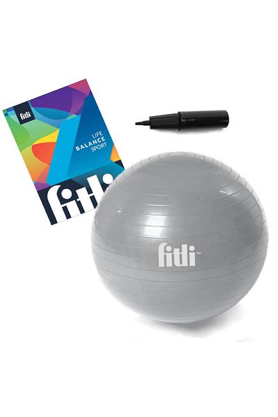 Fitli Minge fitness 55cm, pump included,Gri