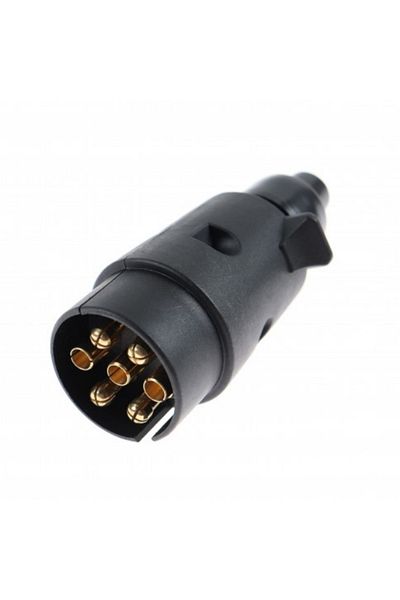 ideal STORE IdealSTORE trailer plug - socket set, 7 pins made of EBONITA with AB28 sleeve