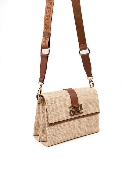 Silver Polo Silver & Polo Beige - Tan Sp1009 Women's Crossbody Bag