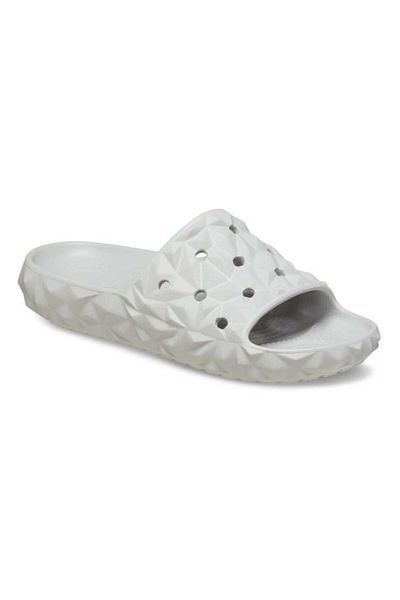 Crocs Classic Geometric Slide v2 Slippers 36-37 EU - M4/W6 US Gray - Atmosphere