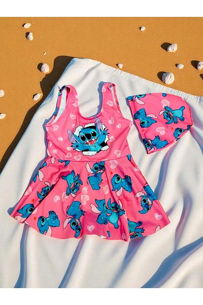 MİLAYS LİFE HOME COLLECTİON Girl's Skirt Boned Swimsuit Bikini