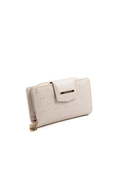 Silver Polo Silver & Polo Beige - S.Beige Sp1202 Women's Wallet & Card Holder