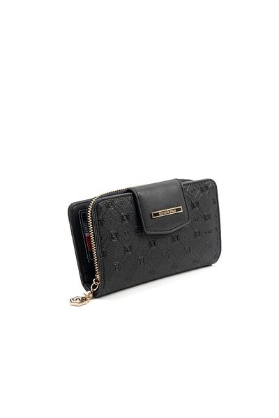 Silver Polo Silver & Polo Black Sp1202 Women's Wallet & Card Holder