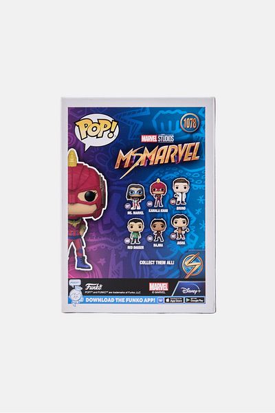 Funko Pop TV Ms Marvel - Kamala Khan 1078 Bobble Head